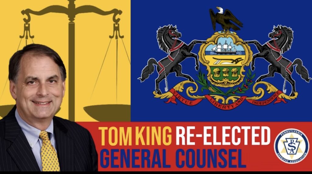 Amistad Attorney Tom King Re-Elected General Counsel to Sheriffs’ Association For 22nd Year in a Row